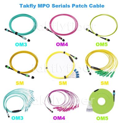 12/24 Optik-MTP MPO Kabel Inspektion G657A1 OM3 OM4 OM5 3.0mm der Kern-Faser-