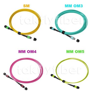 12/24 Optik-MTP MPO Kabel Inspektion G657A1 OM3 OM4 OM5 3.0mm der Kern-Faser-